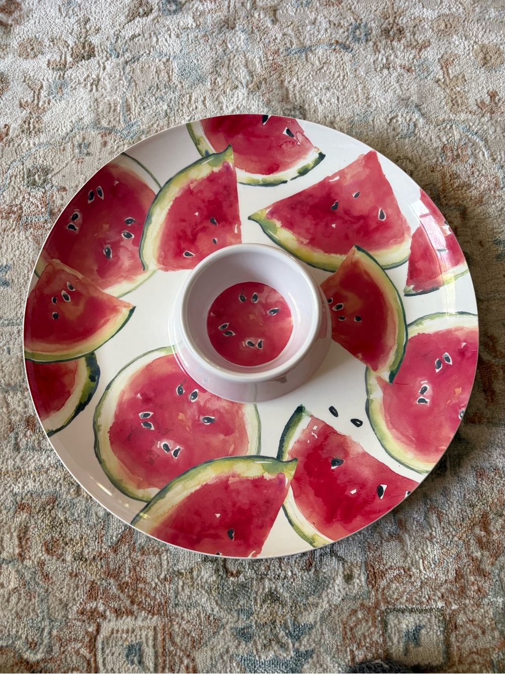 T.J.Maxx Watermelon Serveware Platter in Pink and Green